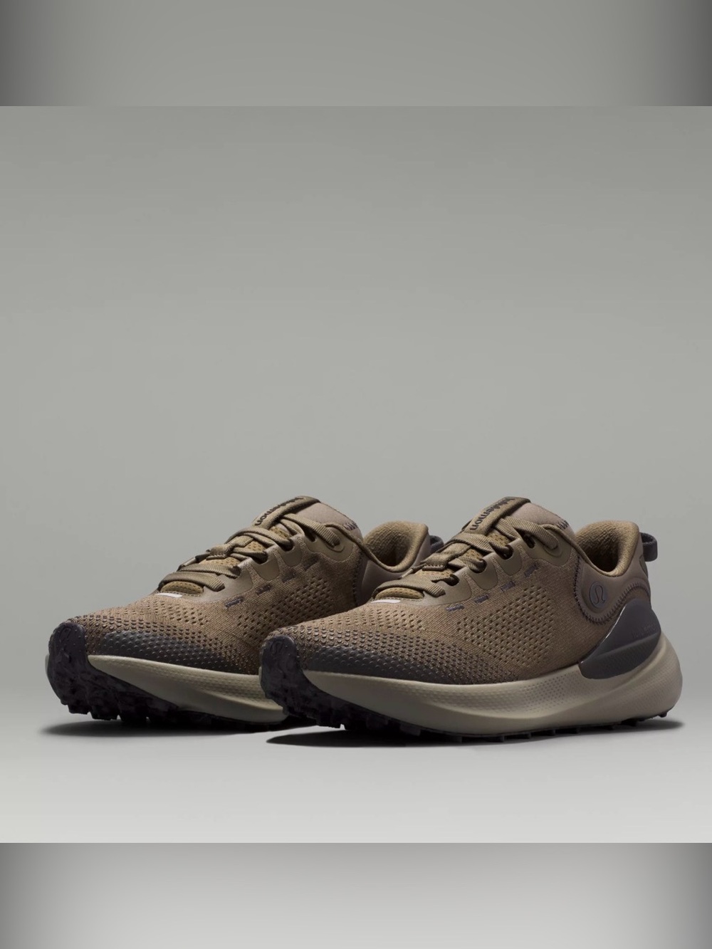Lululemon Brown Gray Beyondfeel Trail Running Shoe Size 11 Foam Cushioning
